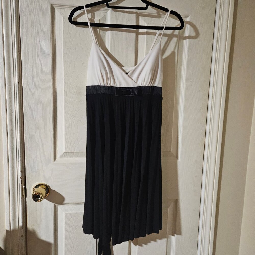 A. BYER Black and White Cocktail Dress
